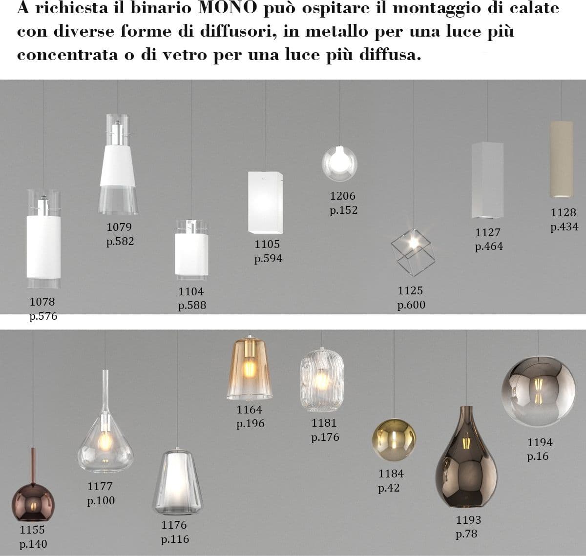 Binario Top Light MONO MIXKIT 300L N NE GU10 LED INTEGRATO 4000K lampada soffitto faretti orientabili moderno - 9