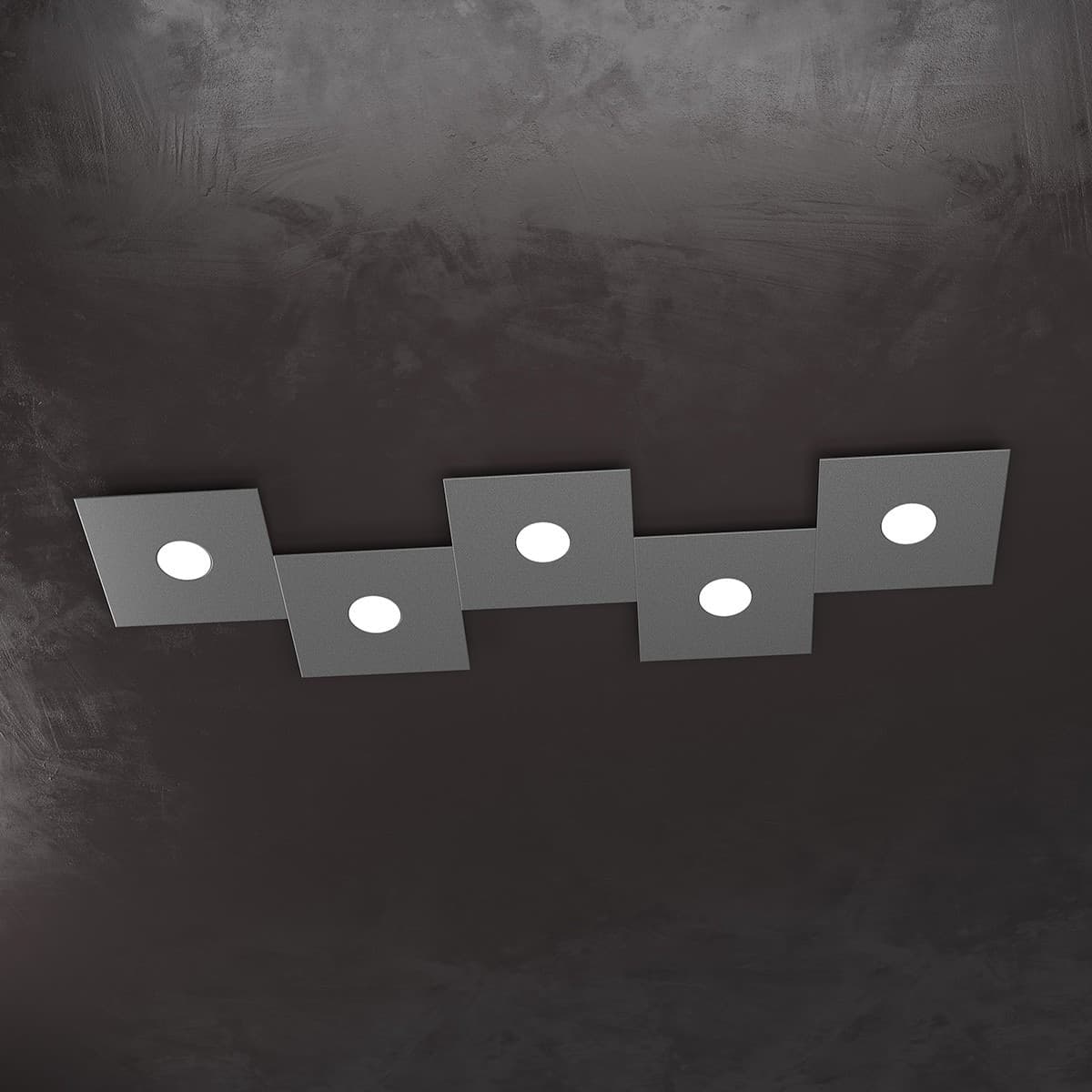 Plafoniera moderna Top Light ECCENTRIC 1156 5L GX53 LED metallo lampada parete soffitto - 23