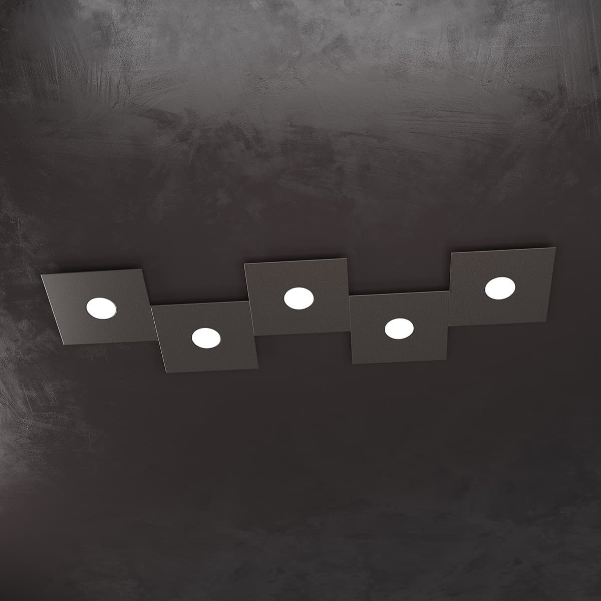 Plafoniera moderna Top Light ECCENTRIC 1156 5L GX53 LED metallo lampada parete soffitto - 25