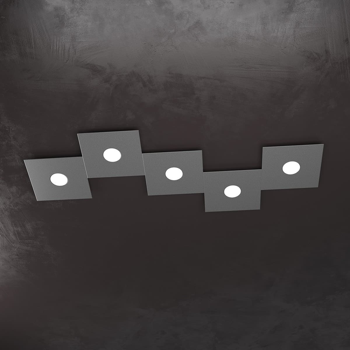 Plafoniera moderna Top Light ECCENTRIC 1156 5L GX53 LED metallo lampada parete soffitto - 33