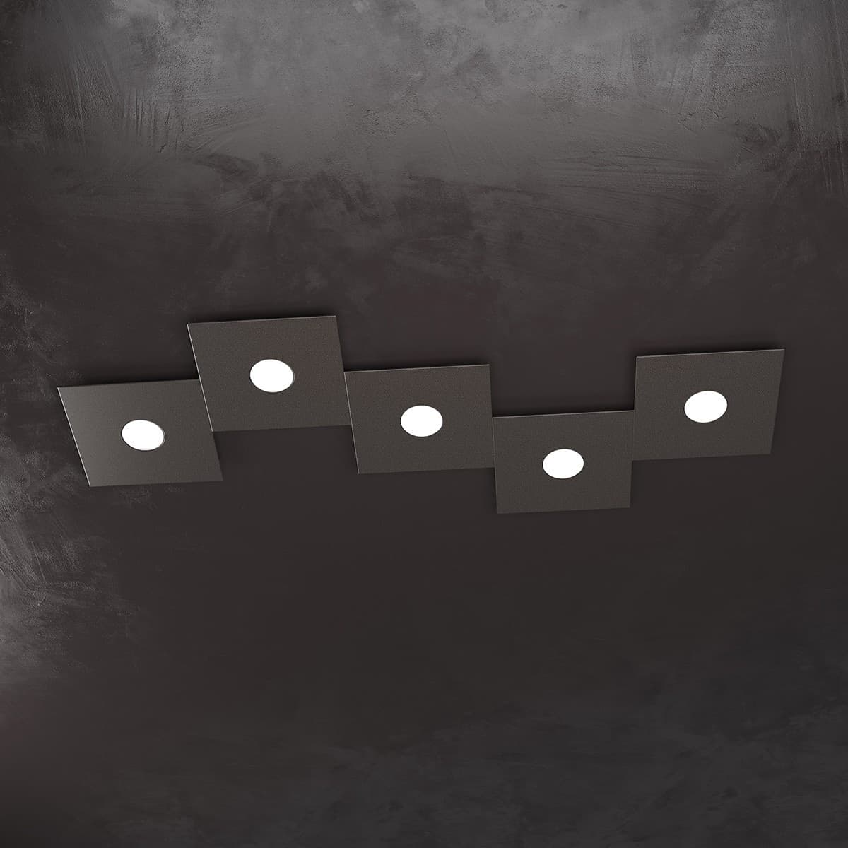 Plafoniera moderna Top Light ECCENTRIC 1156 5L GX53 LED metallo lampada parete soffitto - 35