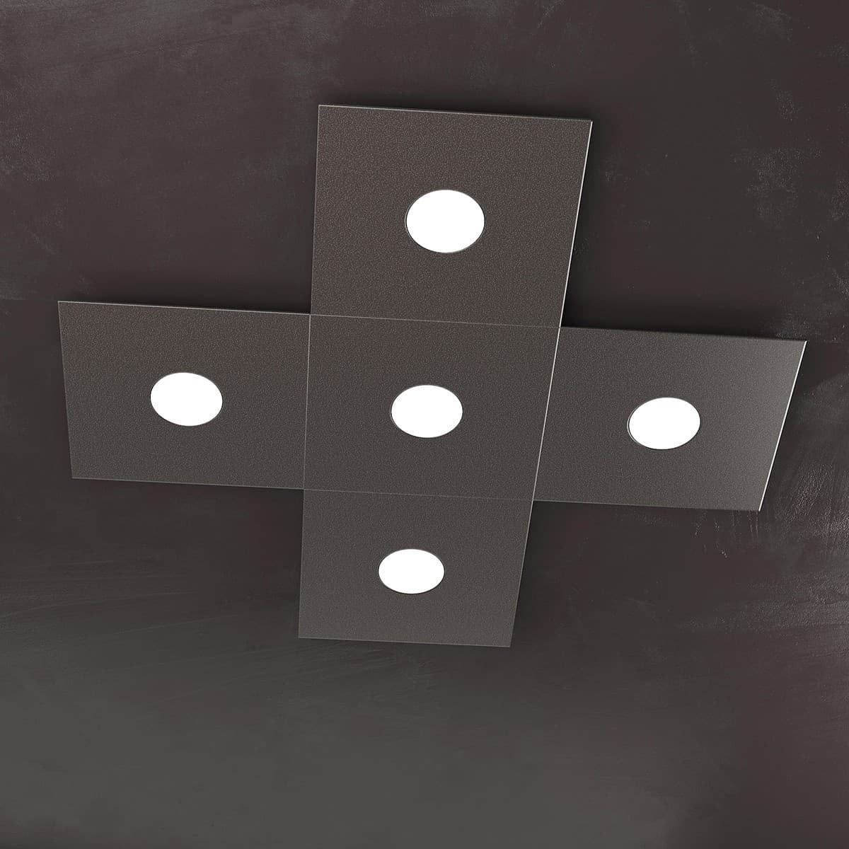 Plafoniera moderna Top Light ECCENTRIC 1156 5L GX53 LED metallo lampada parete soffitto - 40
