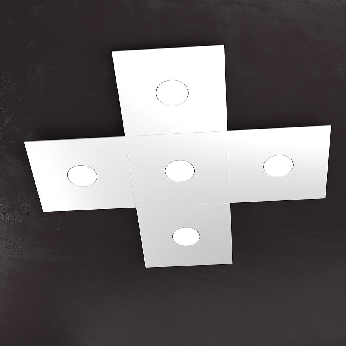 Plafoniera moderna Top Light ECCENTRIC 1156 5L GX53 LED metallo lampada parete soffitto - 45