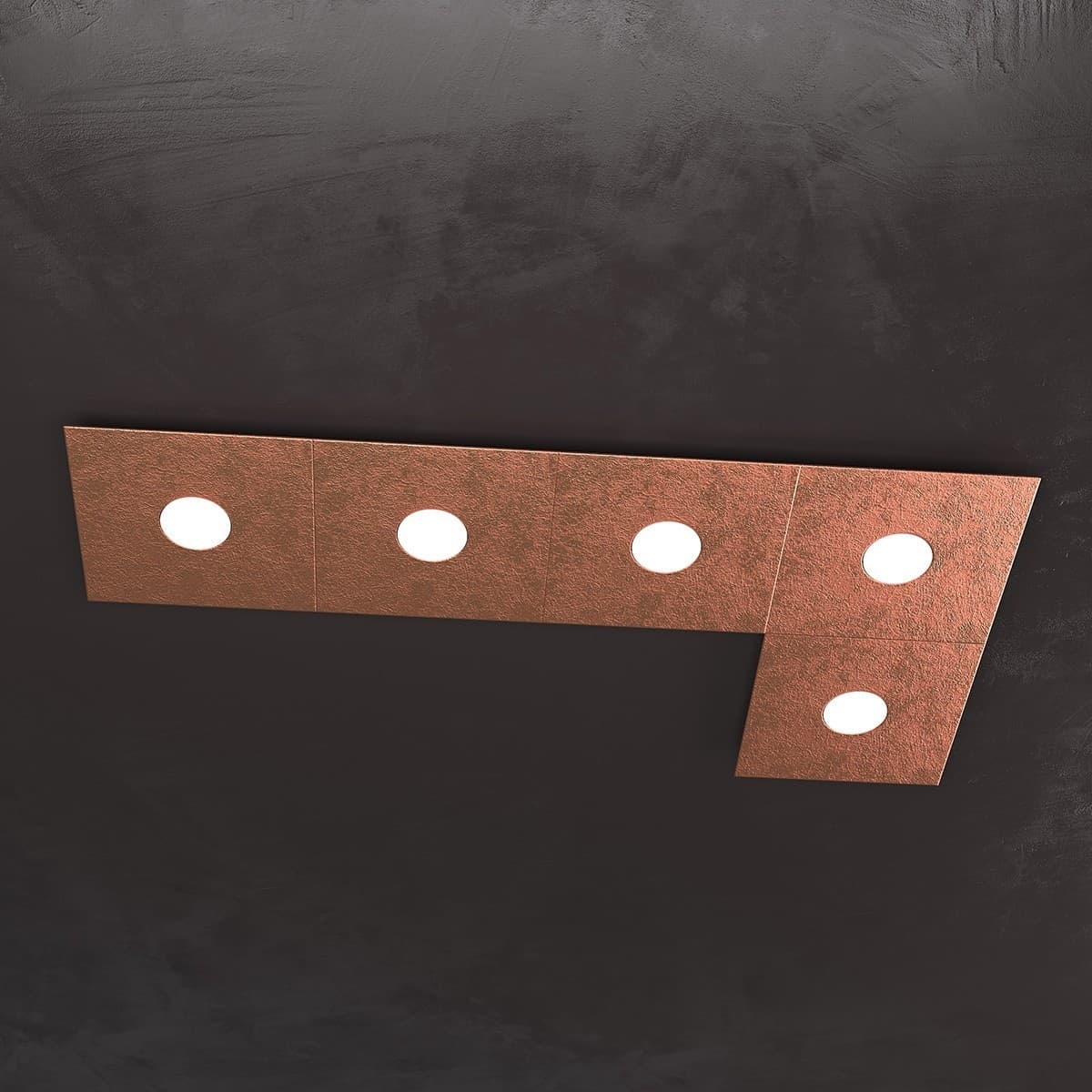 Plafoniera moderna Top Light ECCENTRIC 1156 5L GX53 LED metallo lampada parete soffitto - 52