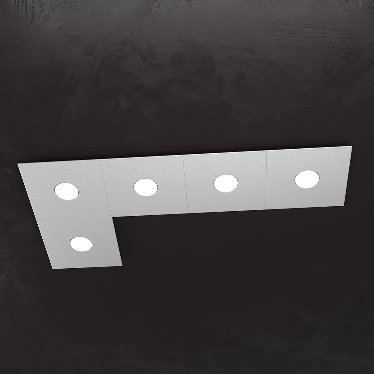 Plafoniera moderna Top Light ECCENTRIC 1156 5L GX53 LED metallo lampada parete soffitto - 54