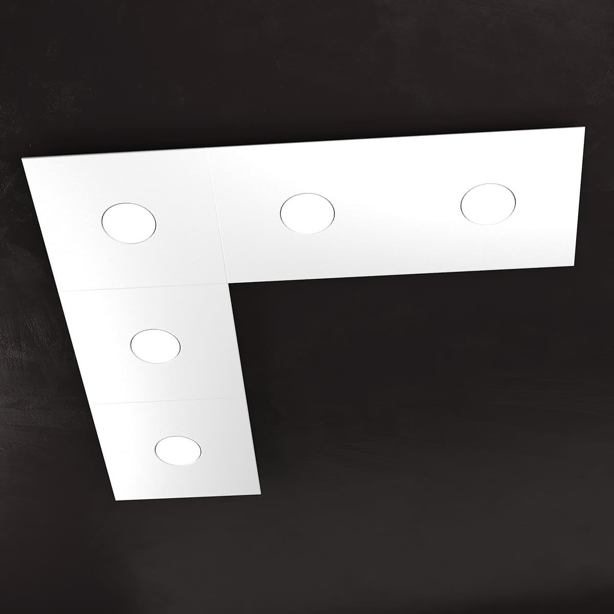 Plafoniera moderna Top Light ECCENTRIC 1156 5L GX53 LED metallo lampada parete soffitto - 58
