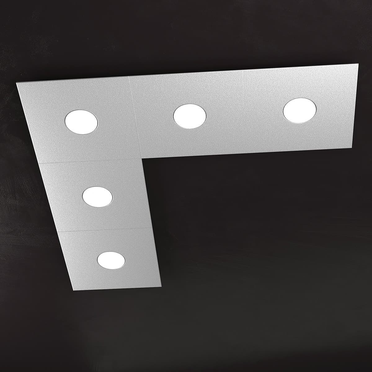 Plafoniera moderna Top Light ECCENTRIC 1156 5L GX53 LED metallo lampada parete soffitto - 63