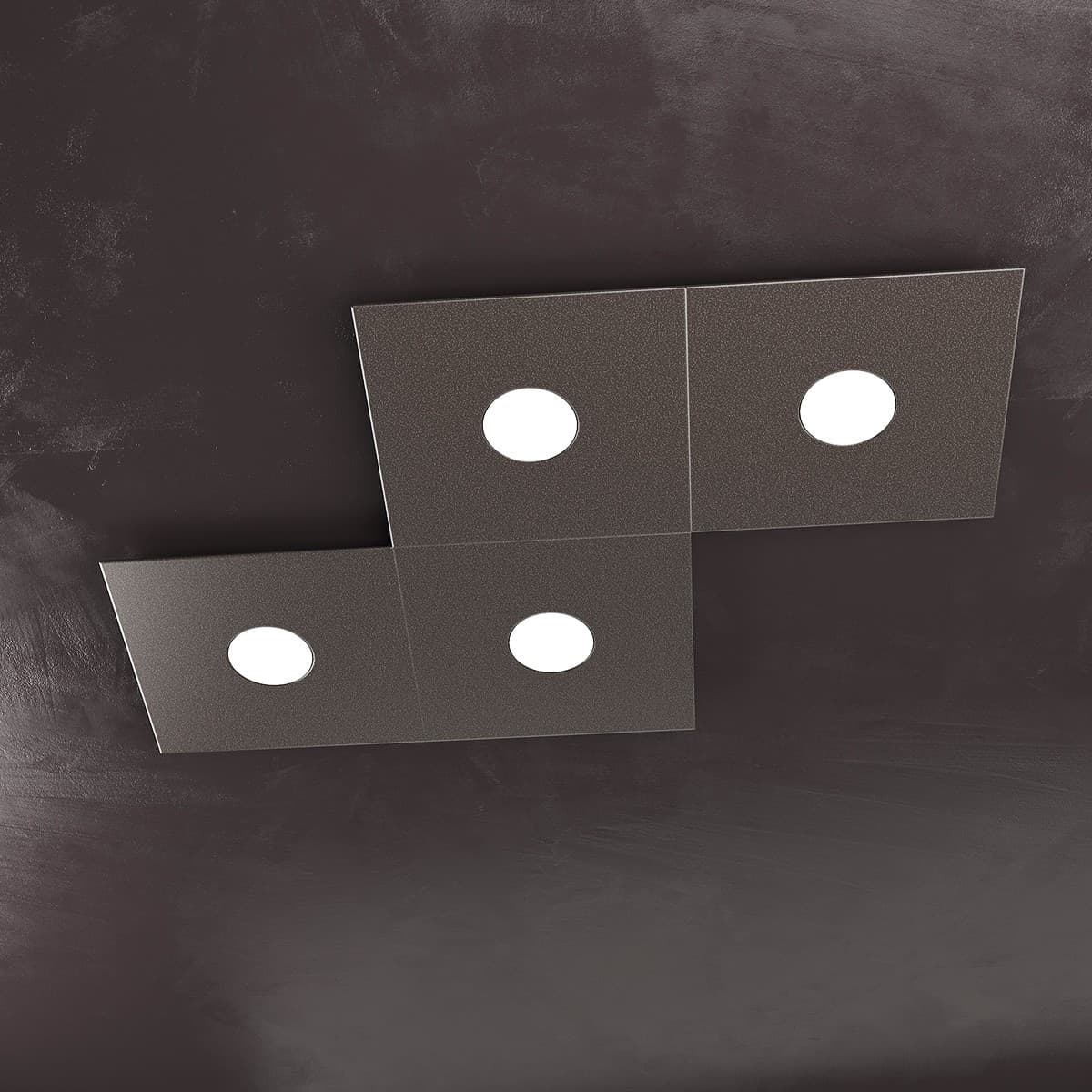 Plafoniera moderna Top Light ECCENTRIC 1156 4L GX53 LED metallo lampada parete soffitto - 24
