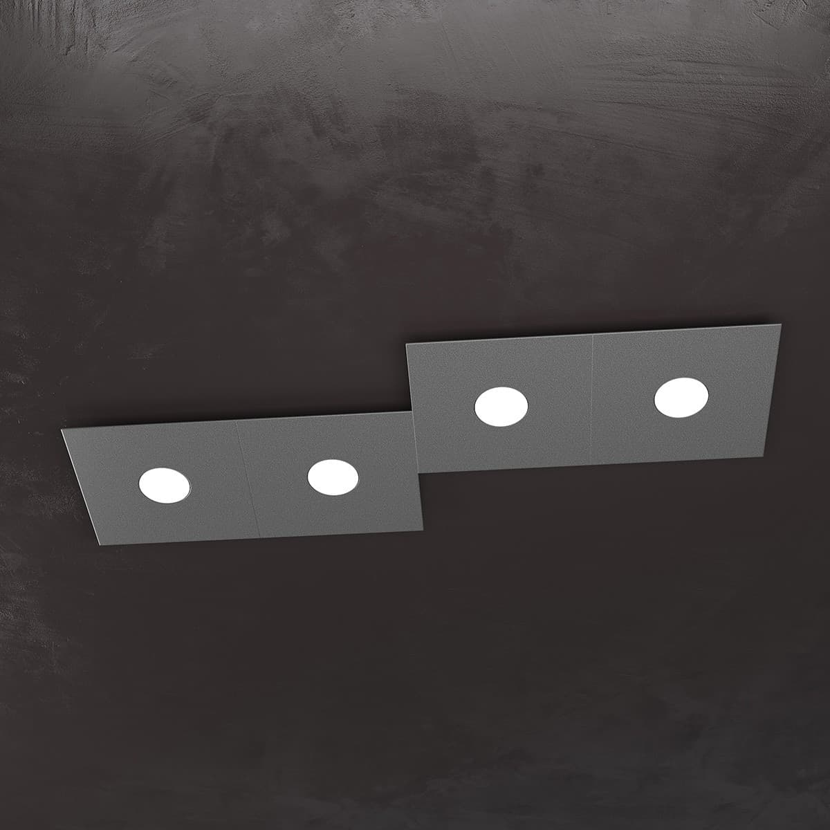 Plafoniera moderna Top Light ECCENTRIC 1156 4L GX53 LED metallo lampada parete soffitto - 38