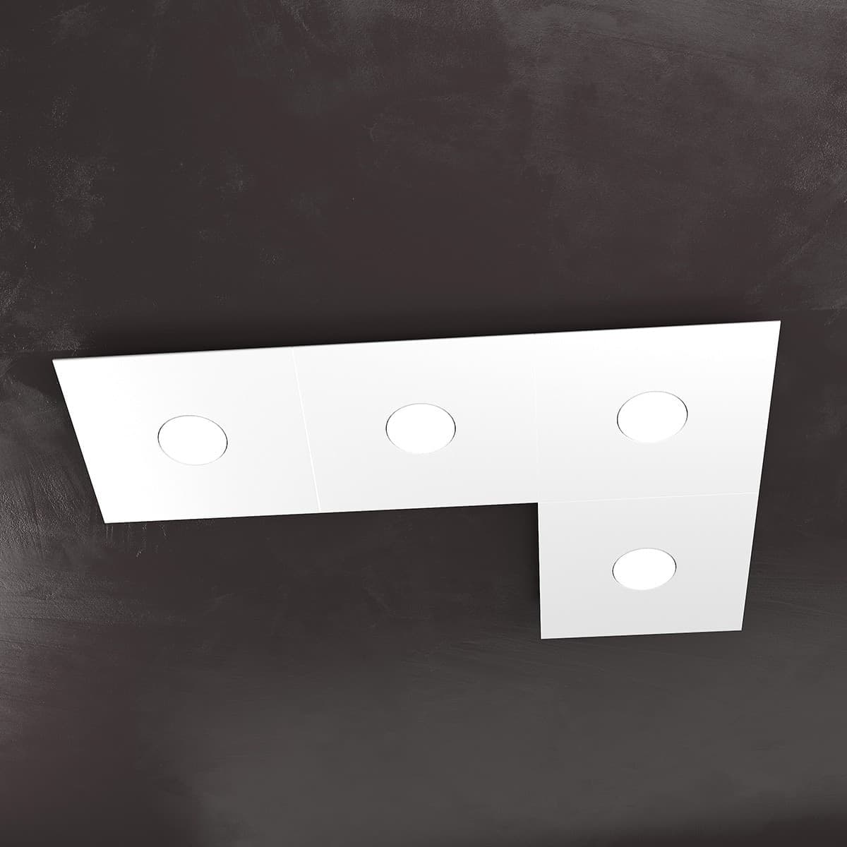 Plafoniera moderna Top Light ECCENTRIC 1156 4L GX53 LED metallo lampada parete soffitto - 65