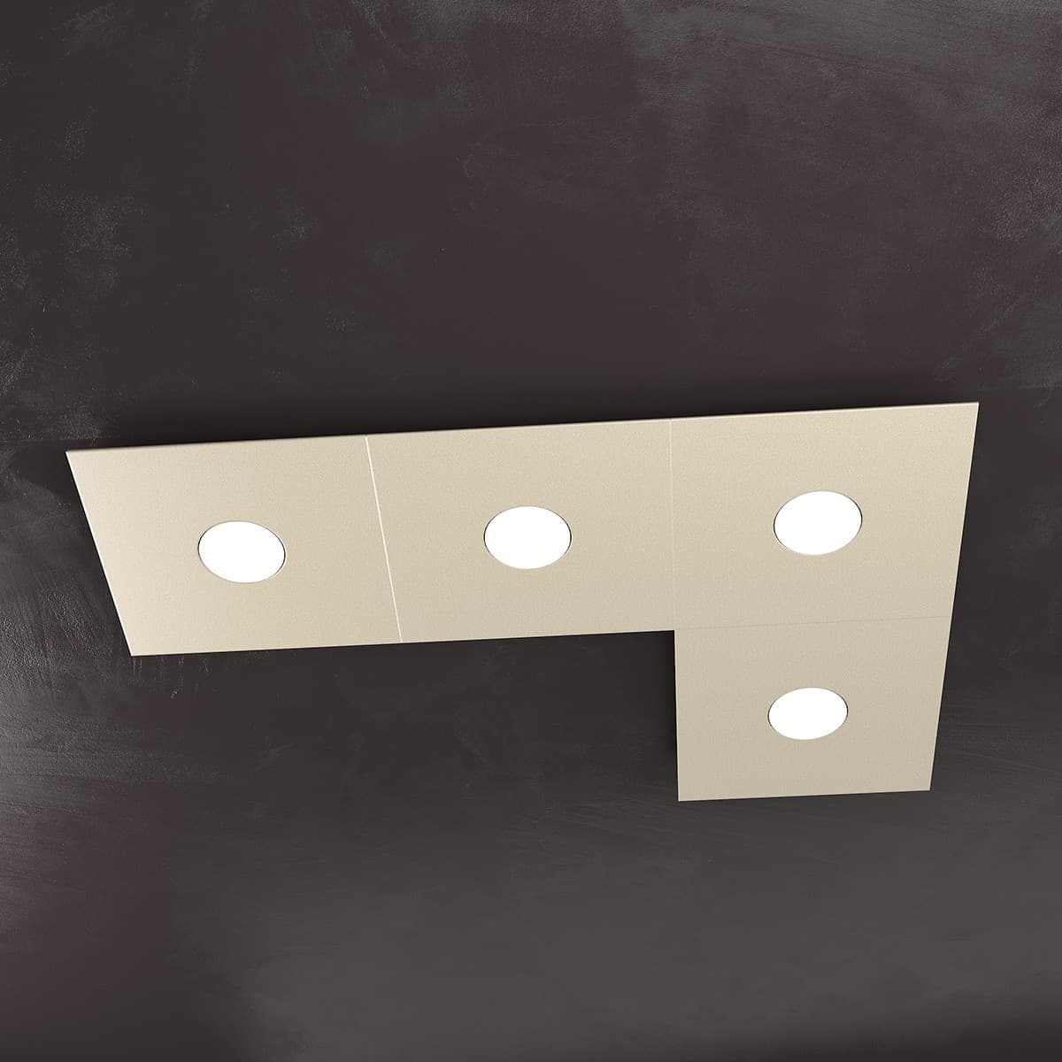 Plafoniera moderna Top Light ECCENTRIC 1156 4L GX53 LED metallo lampada parete soffitto - 72