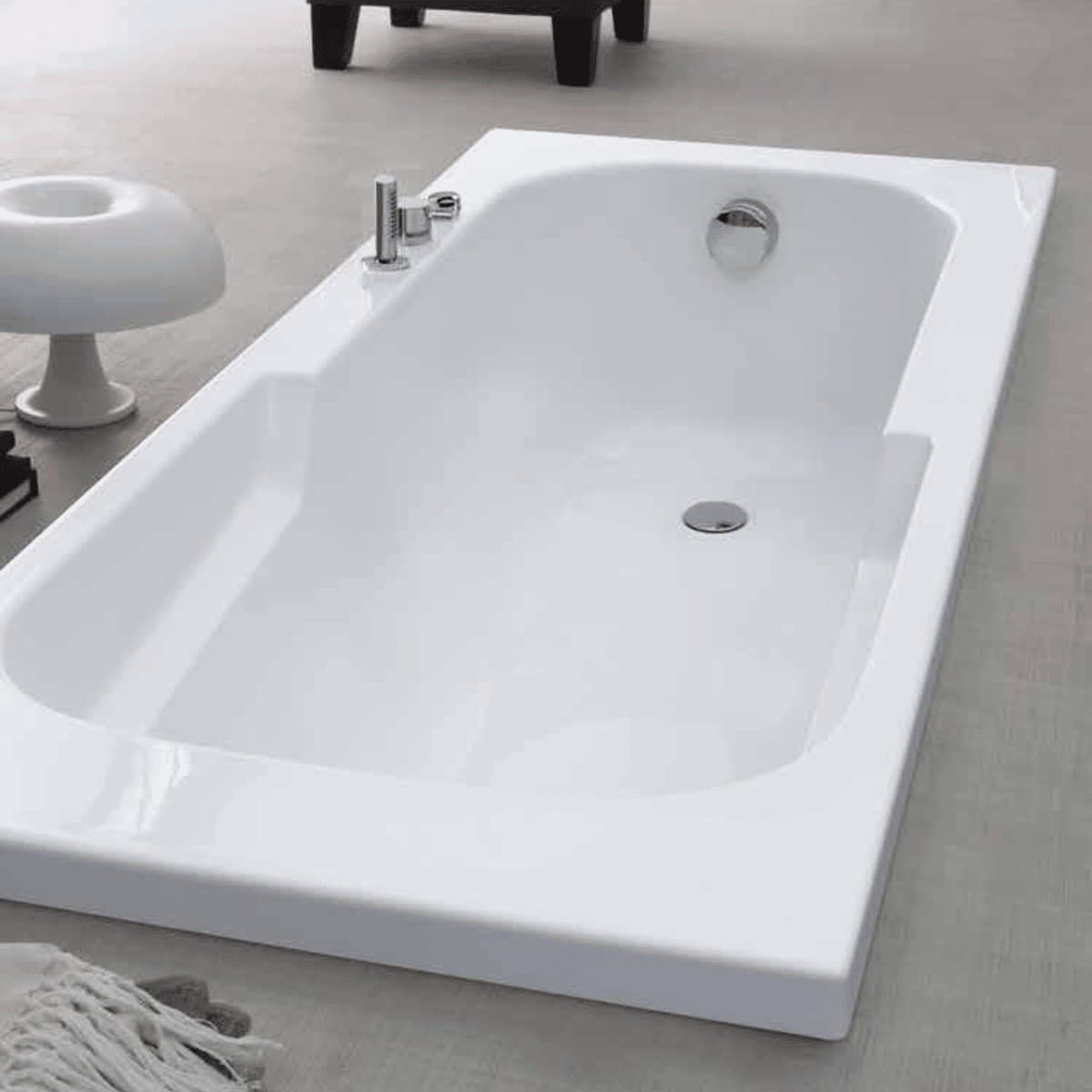 Vasca da Bagno Rettangolare PEGA in acrilico sanitario bianco - 6
