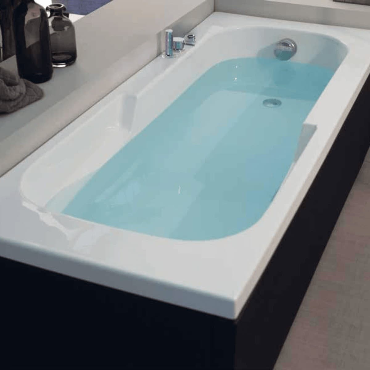 Vasca da Bagno Rettangolare Astra in acrilico bianco - 4