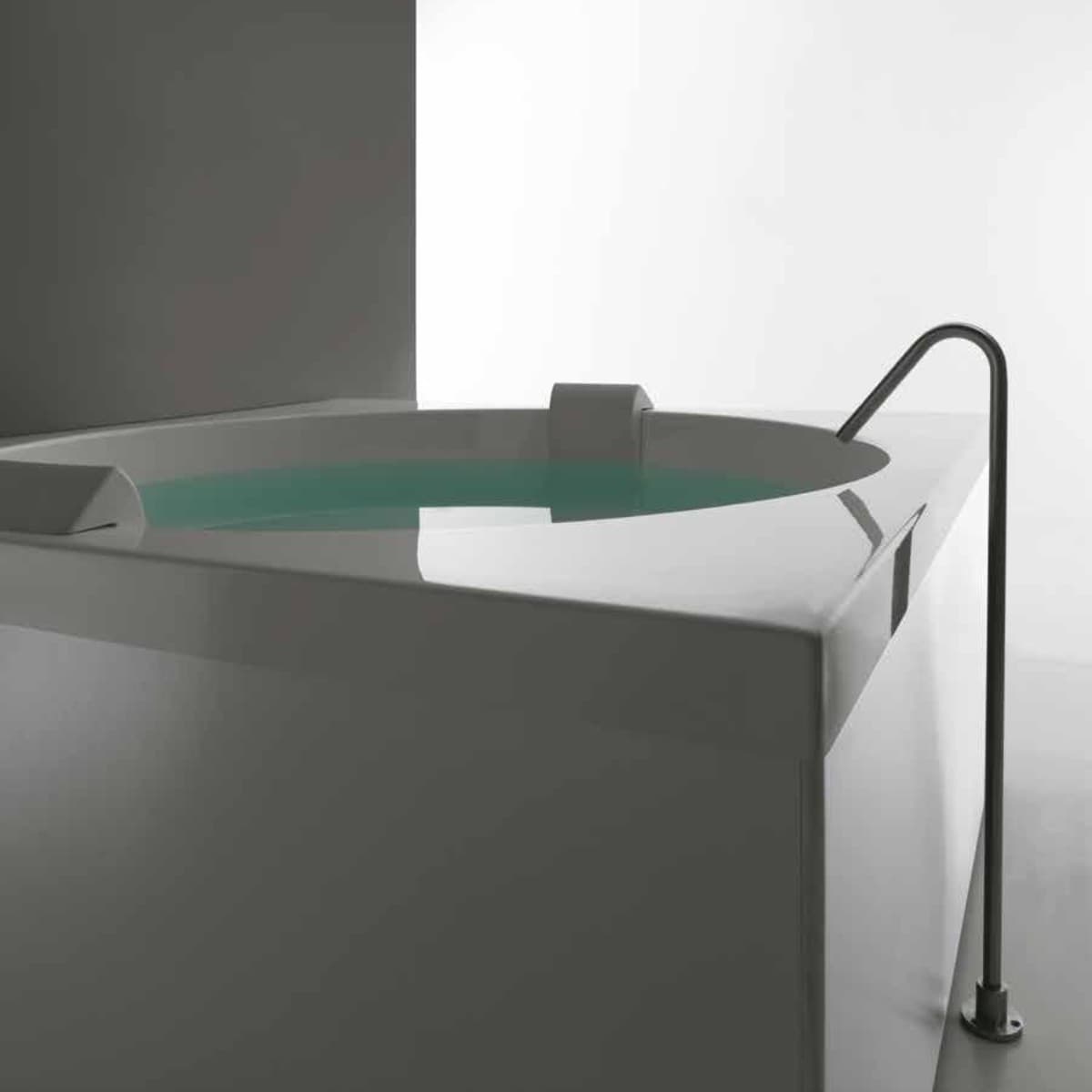 Vasca da Bagno Quadrata Sharm in acrilico bianco 150x150x68 - 6