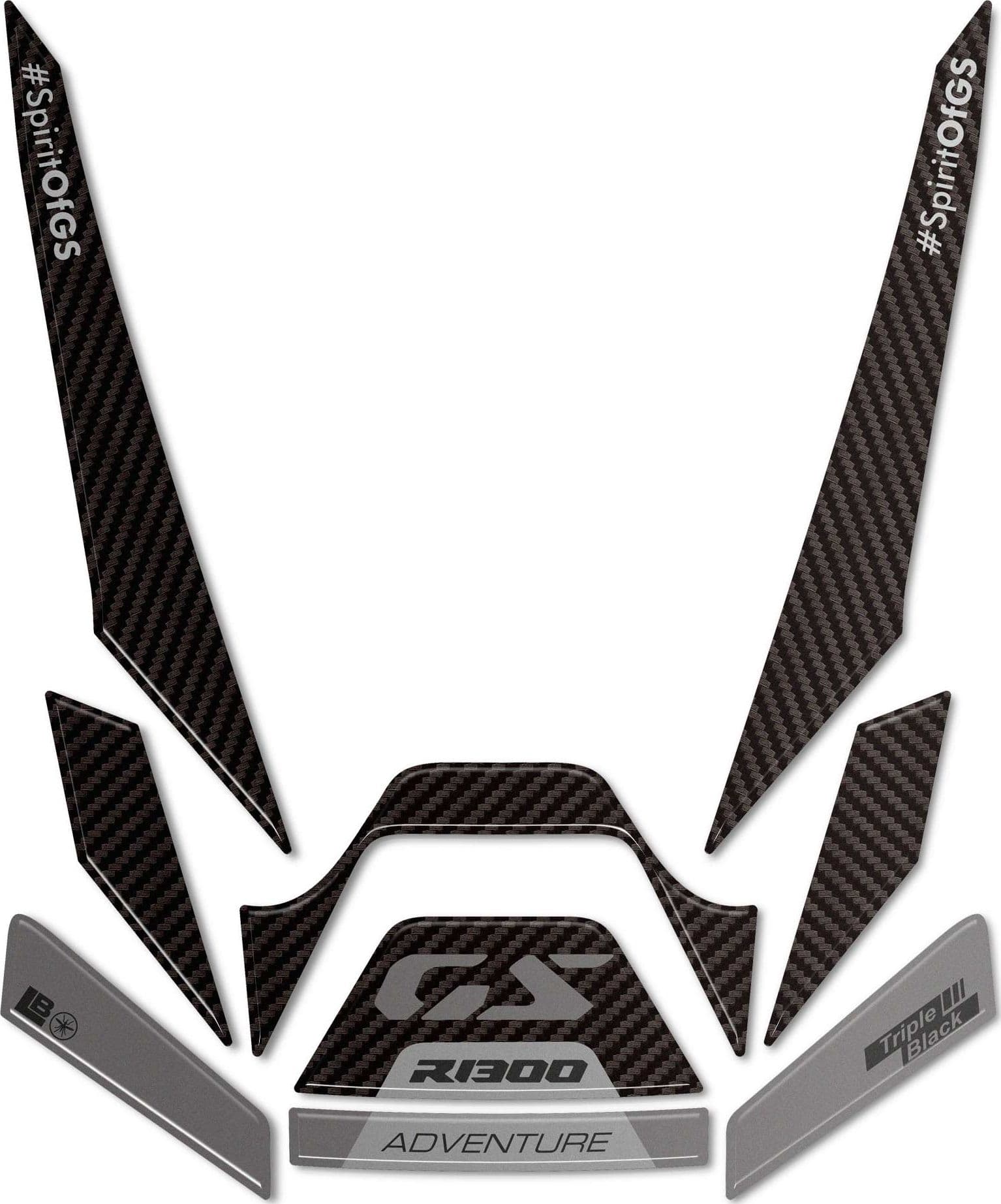 Protezione Becco Frontale Adesivo 3D compatibile con BMW R1300GS Adventure - 7