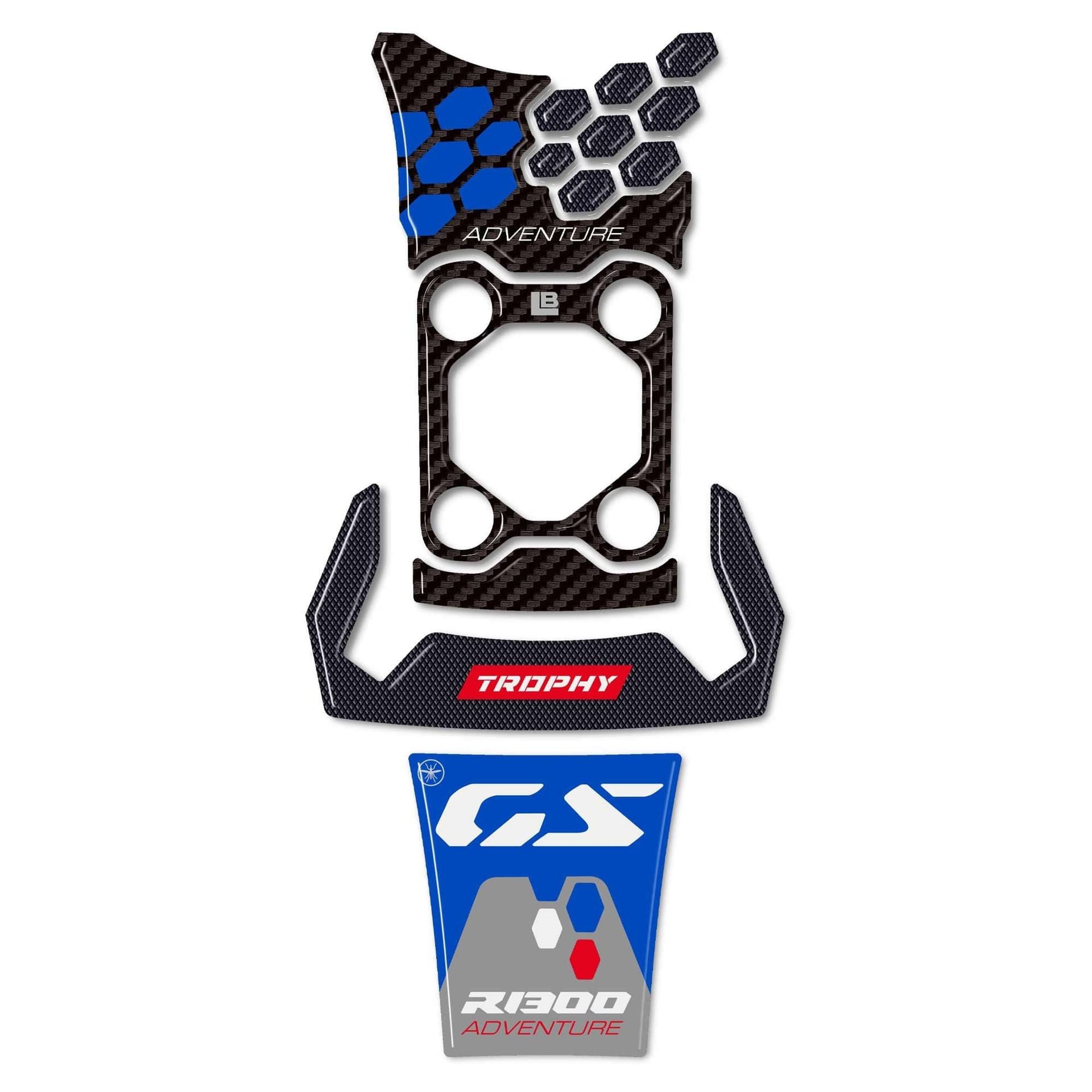 Kit Adesivi Paraserbatoio Protezione compatibile con BMW R1300 GS Adventure - 2