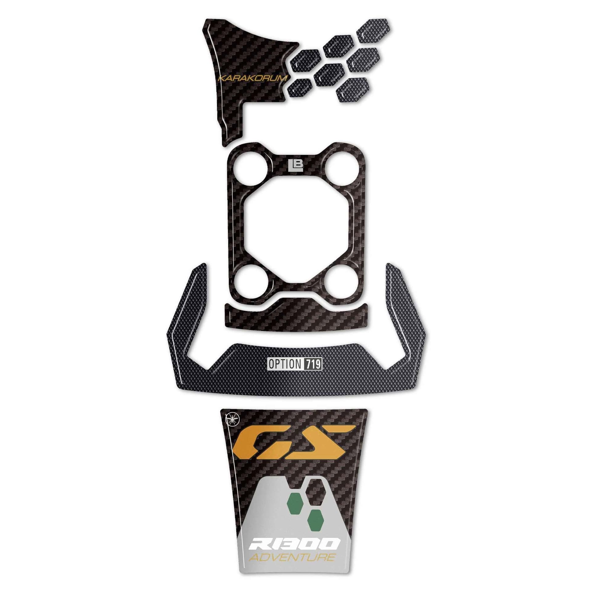 Kit Adesivi Paraserbatoio Protezione compatibile con BMW R1300 GS Adventure - 17