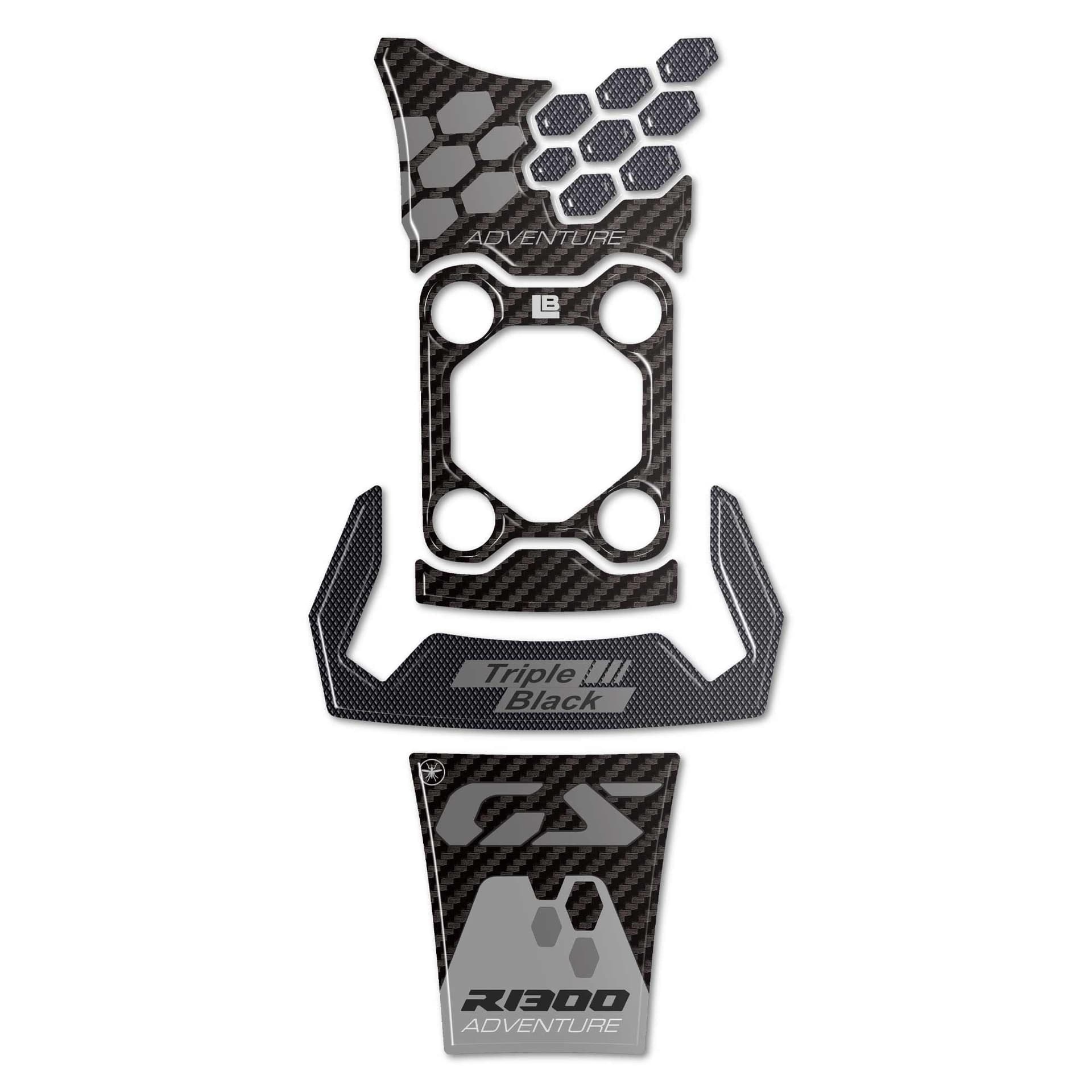 Kit Adesivi Paraserbatoio Protezione compatibile con BMW R1300 GS Adventure - 7