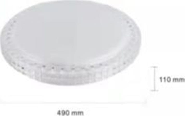 PLAFONIERA DA SOFFITTO INTERNO 60W BORDO CRISTALLI LUCE FREDDA FST-50A40339 49CM - 4