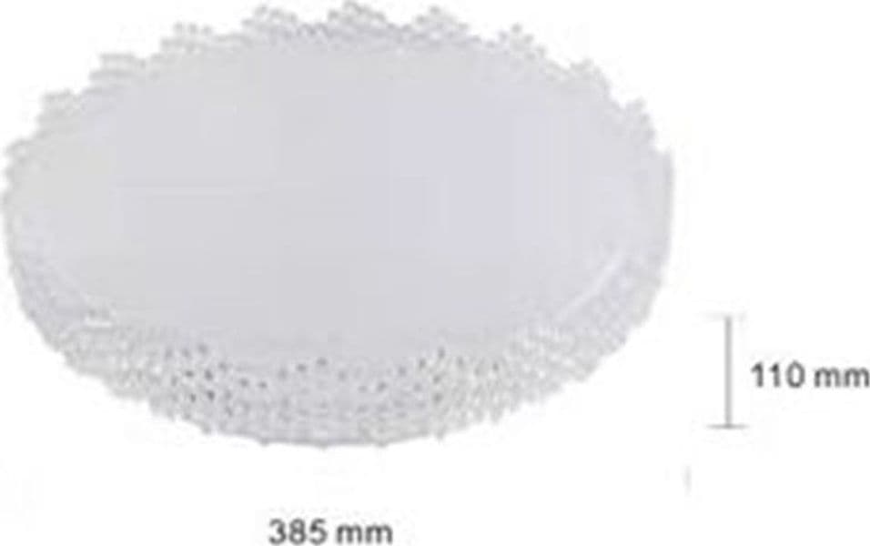PLAFONIERA DA SOFFITTO INTERNO 45W BORDO SEGHETTATO LUCE FREDDA FST-40A25534 38.5CM - 4