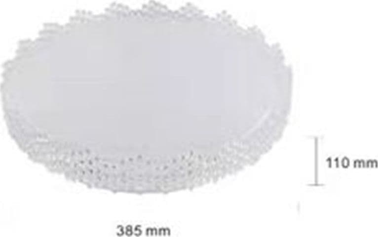 PLAFONIERA DA SOFFITTO INTERNO 45W BORDO SEGHETTATO LUCE FREDDA FST-40A25534 38.5CM - 4