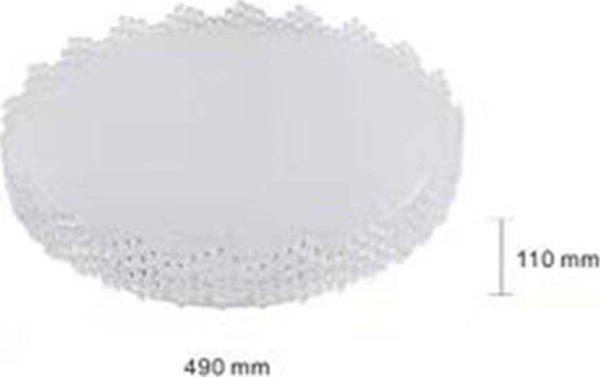 PLAFONIERA DA SOFFITTO INTERNO 60W BORDO SEGHETTATO LUCE FREDDA FST-50A66404 49CM - 4