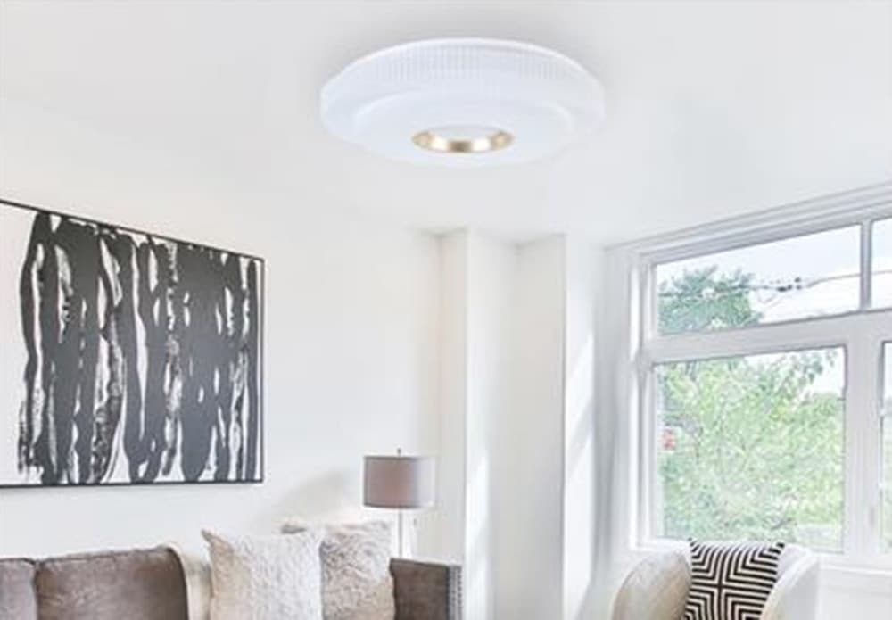 PLAFONIERA LED LAMPADA DA SOFFITTO 45W LUCE BIANCO FREDDO 6500K ORO BIANCO 45502 - 6