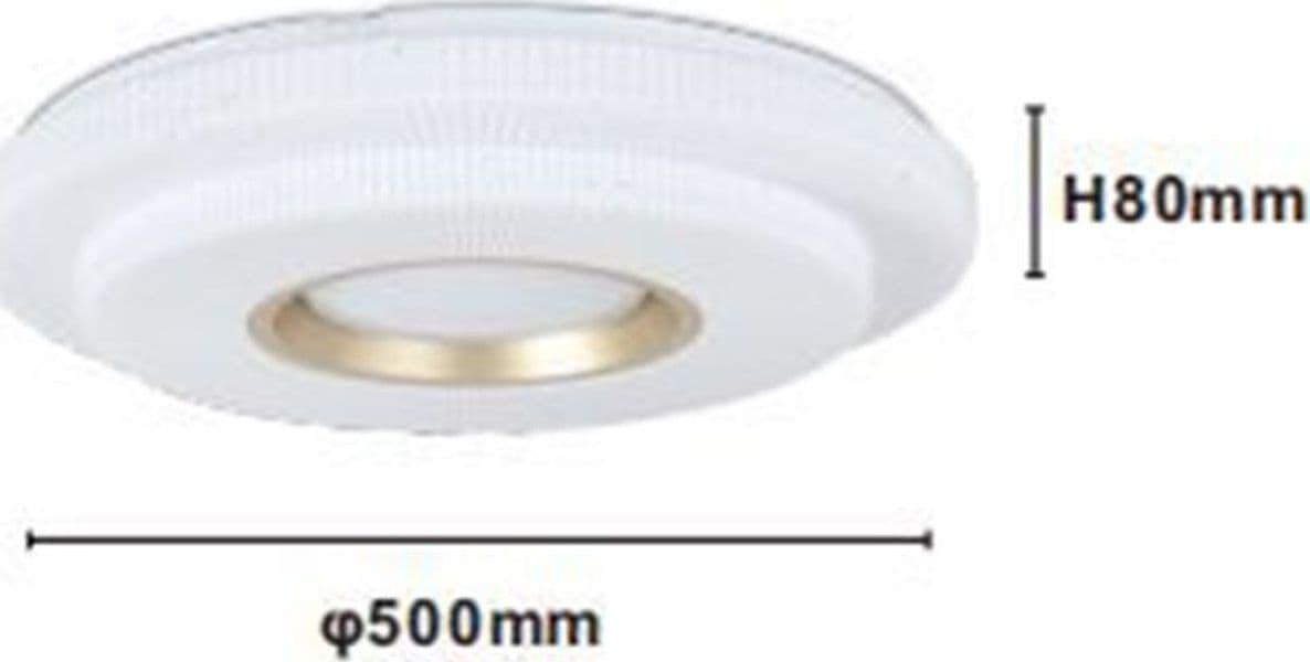 PLAFONIERA LED LAMPADA DA SOFFITTO 60W LUCE BIANCO FREDDO 6500K ORO BIANCO 63824 - 7