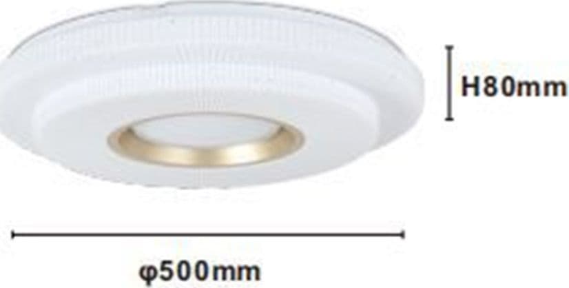 PLAFONIERA LED LAMPADA DA SOFFITTO 60W LUCE BIANCO FREDDO 6500K ORO BIANCO 63824 - 7
