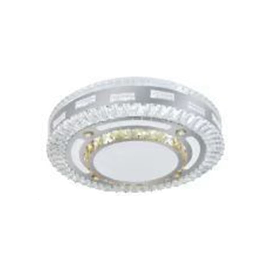 PLAFONIERA SOFFITTO 65W Ø50CM LED DESIGN TONDO A STRATI CON CRISTALLI LUCE FREDDA 17814 - 3