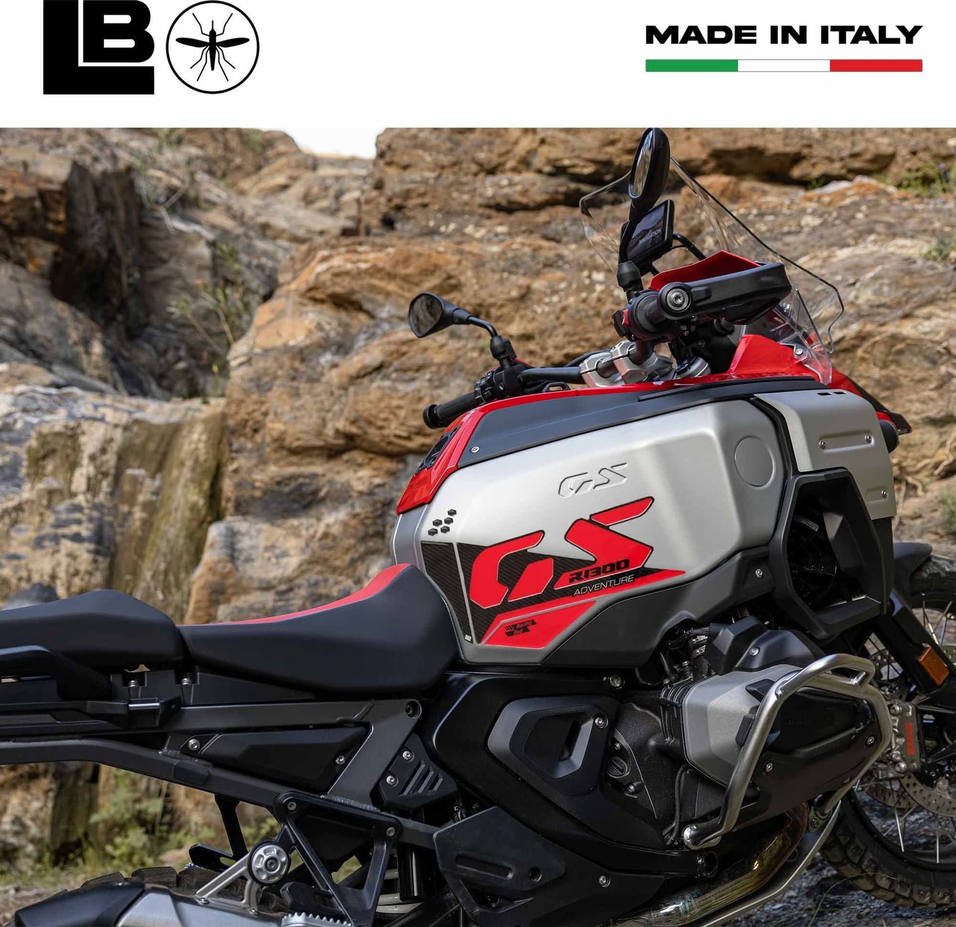 Adesivi Gel 3D Protezioni Laterali compatibili con BMW R1300 GS Adventure - 16