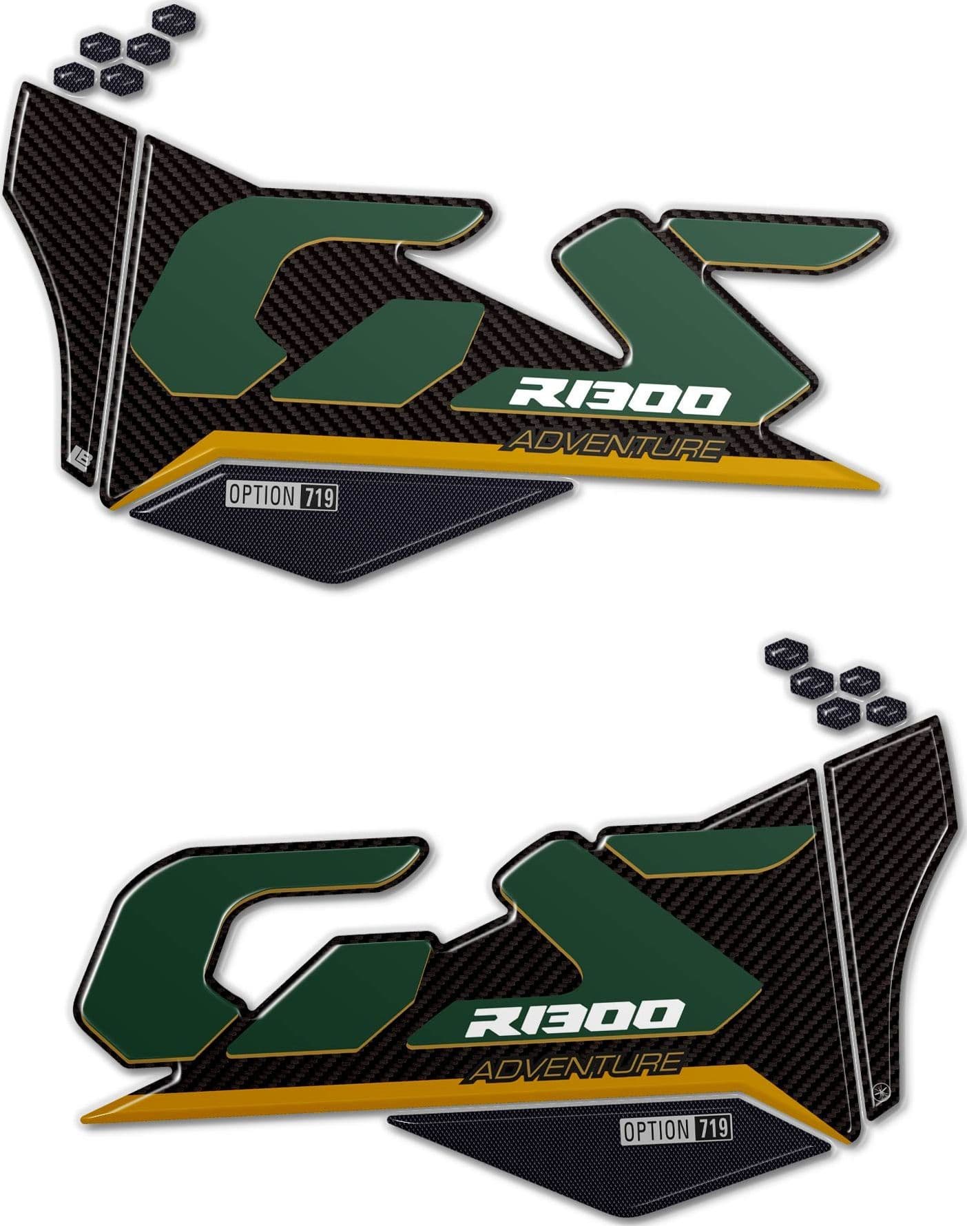 Adesivi Gel 3D Protezioni Laterali compatibili con BMW R1300 GS Adventure - 22