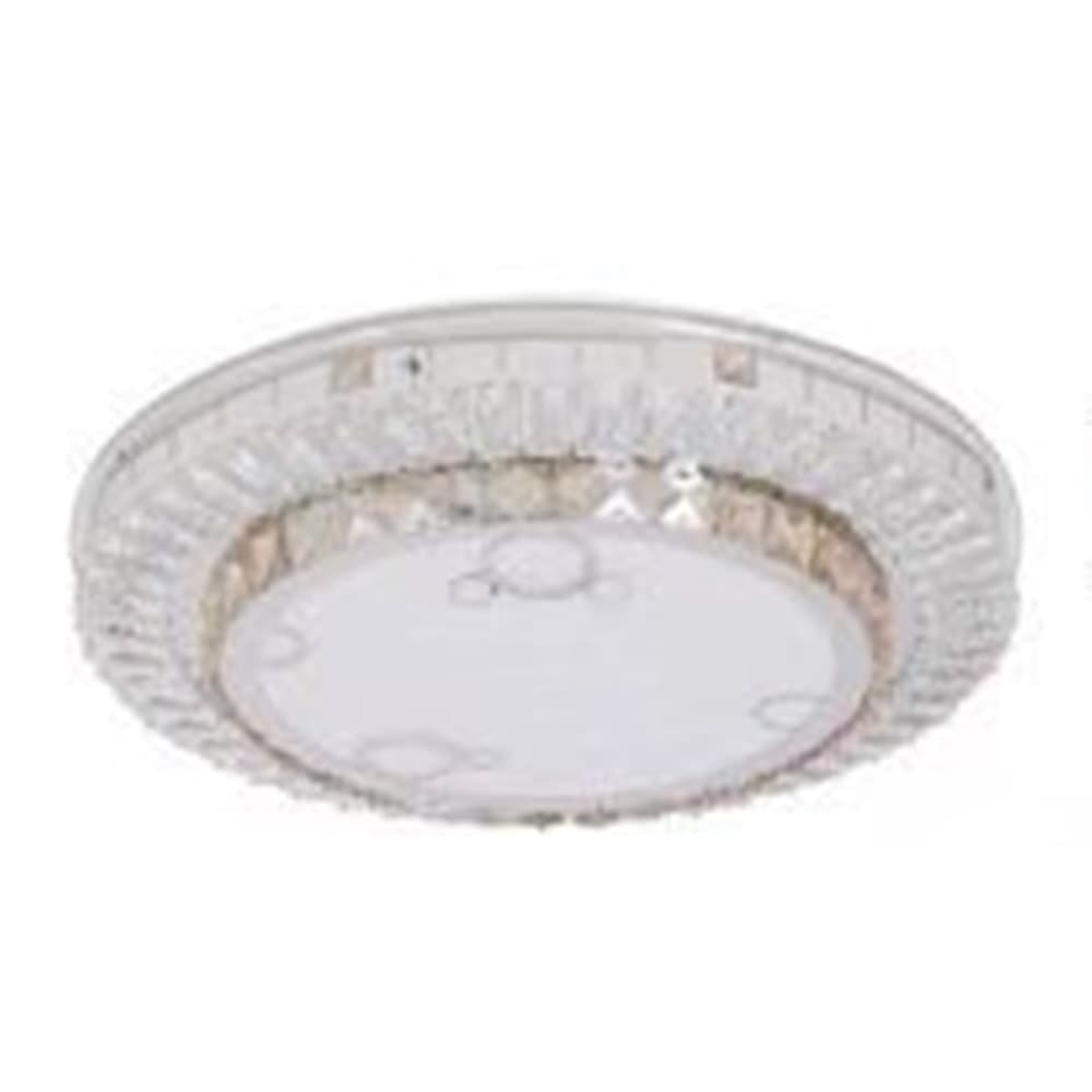 PLAFONIERA SOFFITTO 65W Ø50CM LED DESIGN A STRATI CON CRISTALLI BOLLE LUCE FREDDA 51369 - 3