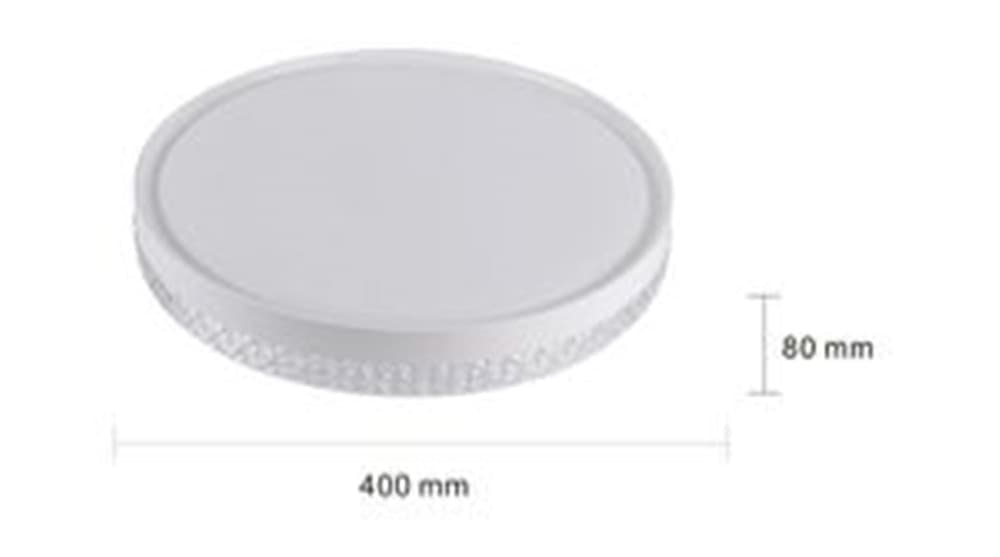 PLAFONIERA DA SOFFITTO 45W TONDO CON STRISCIA LUCE FREDDA FST-40A84257 INTERNO 40CM - 4