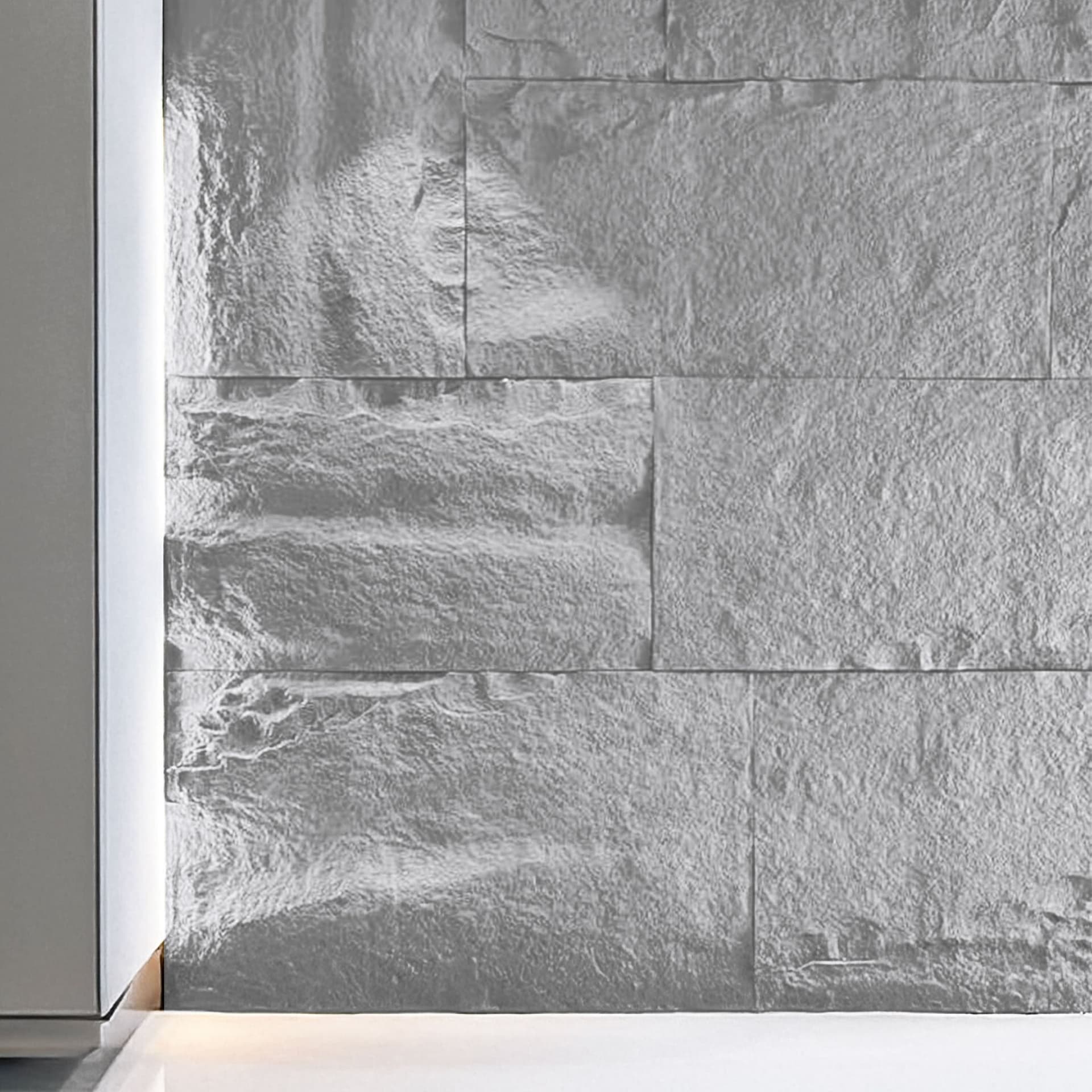 pannello di Rivestimento interno-esterno in PU effetto pietra BIANCA ultrarealistico ed isolante 60x120cm in 3 modelli - Eternal Parquet