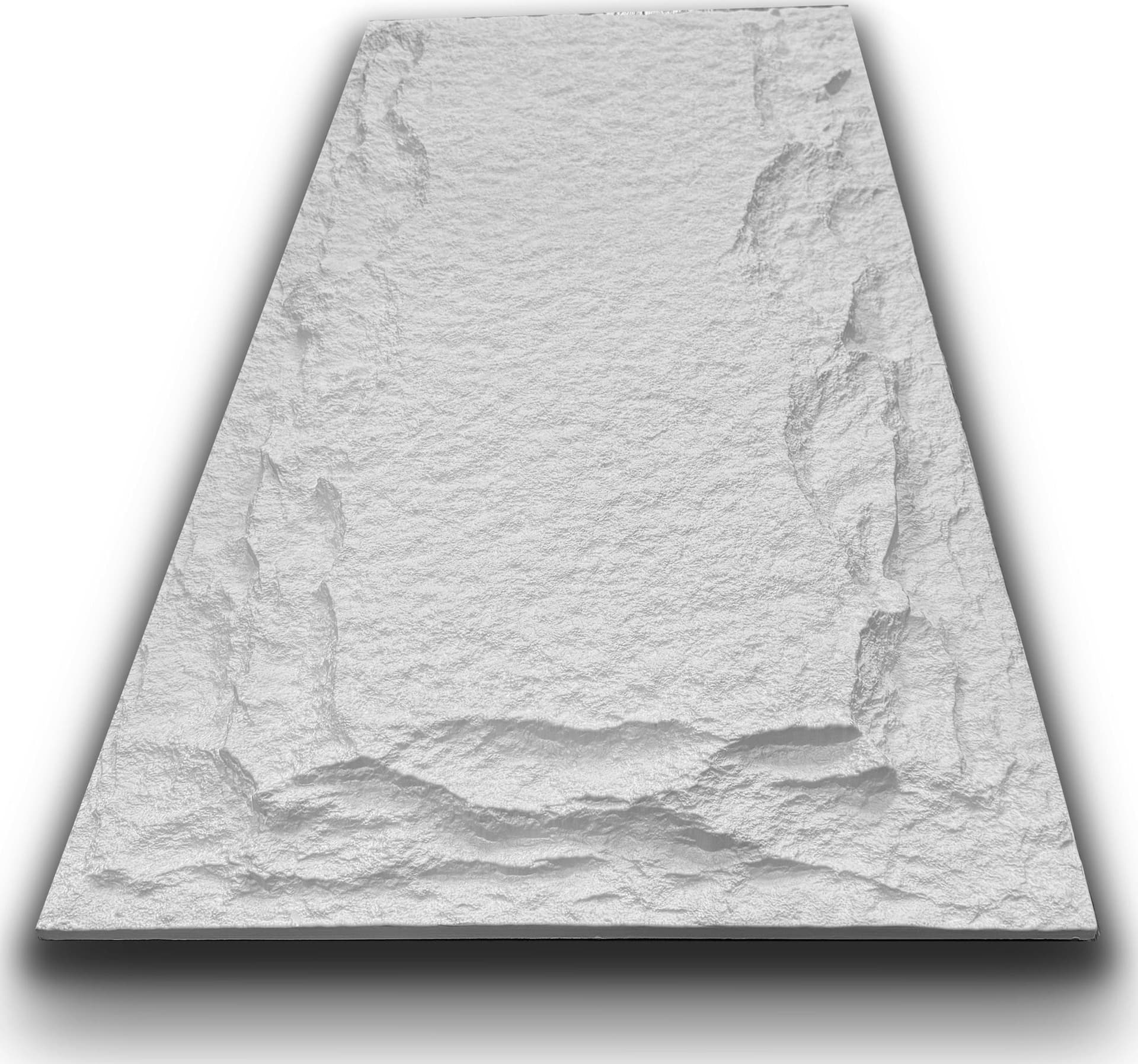 pannello di Rivestimento interno-esterno in PU effetto pietra BIANCA ultrarealistico ed isolante 60x120cm in 3 modelli - Eternal Parquet