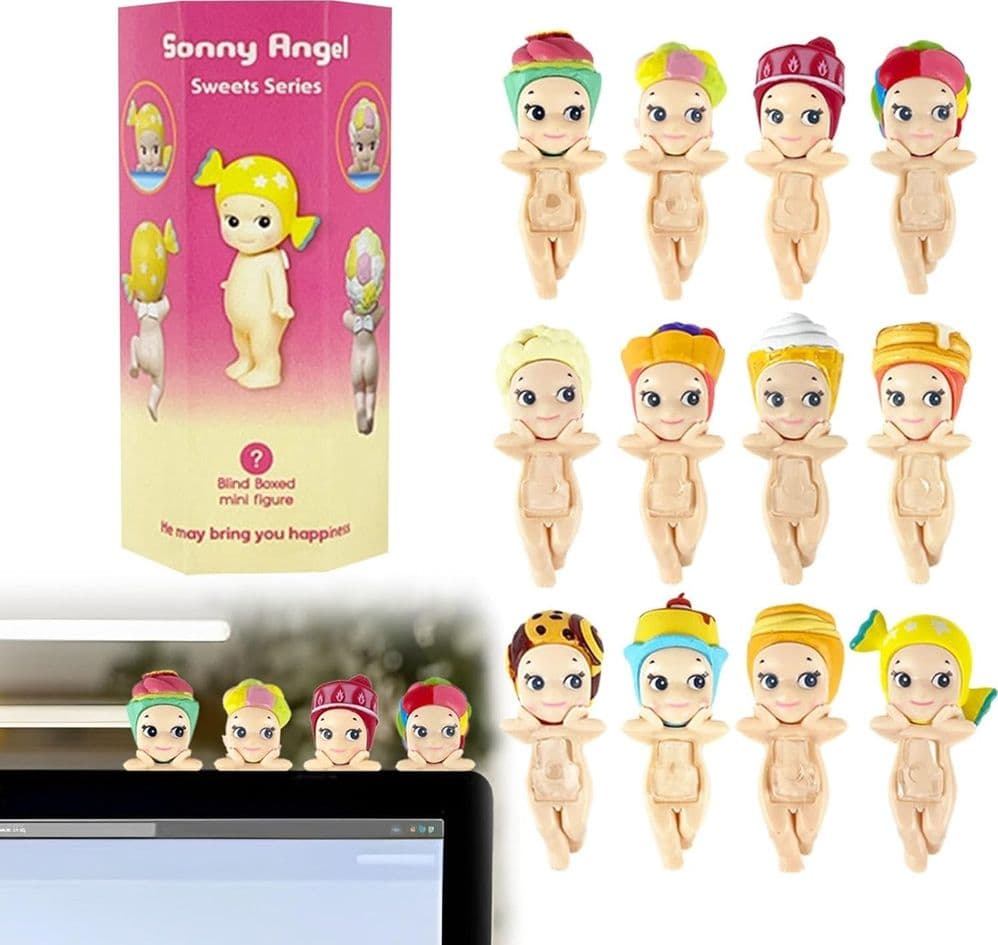 SONNY ANGELS SERIES MINI FIGURE ANIME ORNAMENTI TELEFONO SCRIVANIA COMPUTER CON ADESIVO - 23