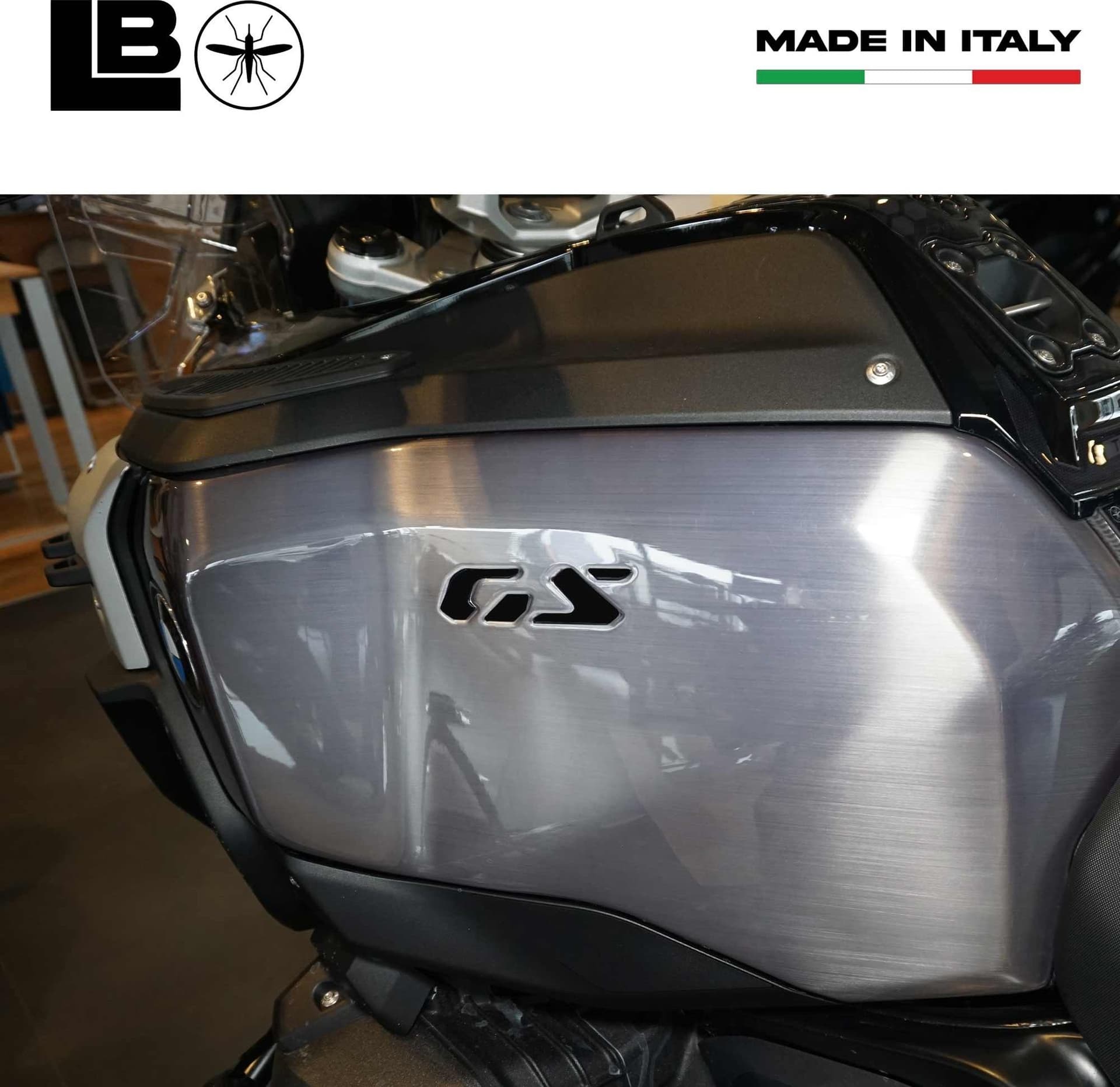 Coppia di Adesivi Prespaziati Scritta GS compatibile con BMW R1300GS Adventure - 3