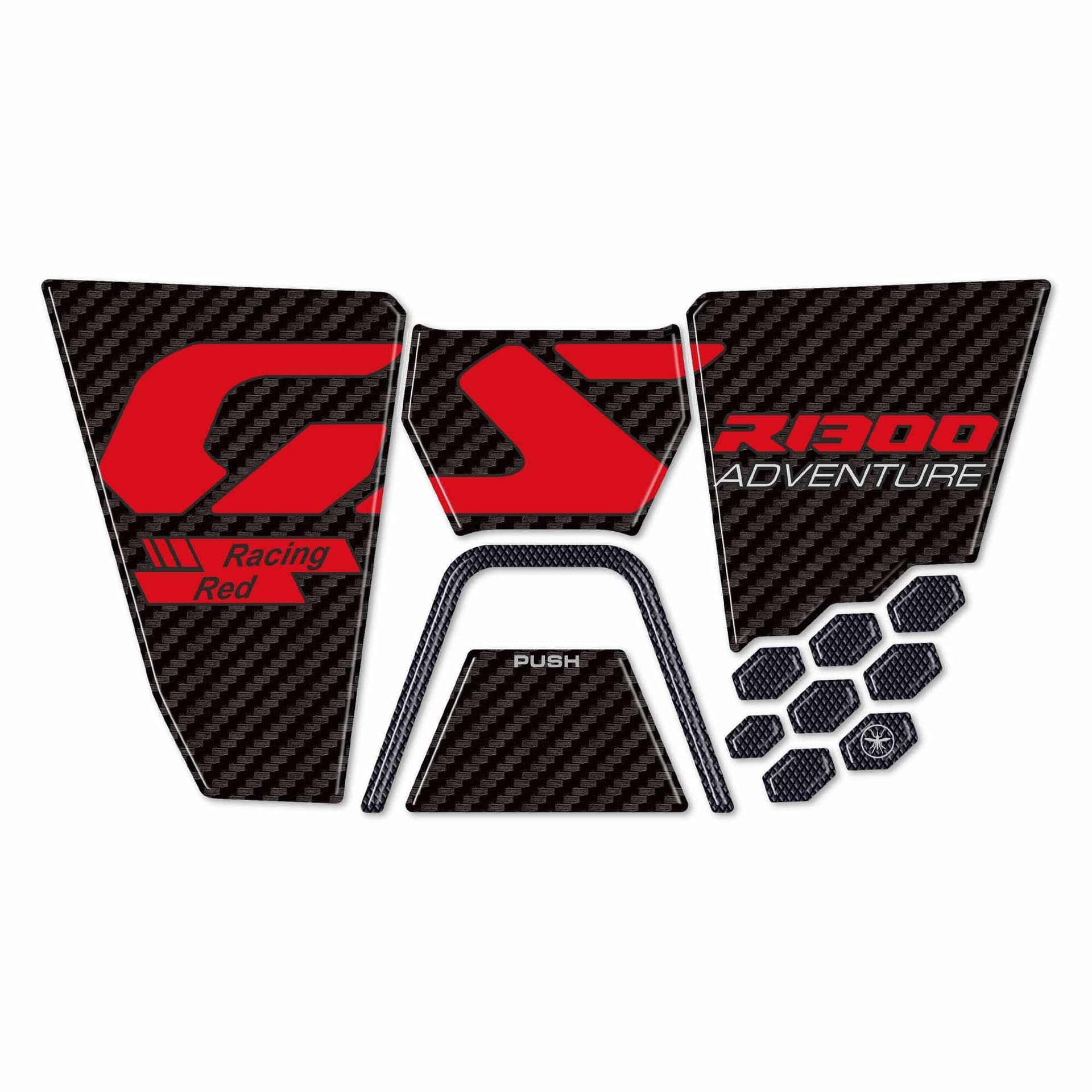 Adesivo 3D Sportellino Serbatoio compatibile con BMW R1300GS Adventure - 13