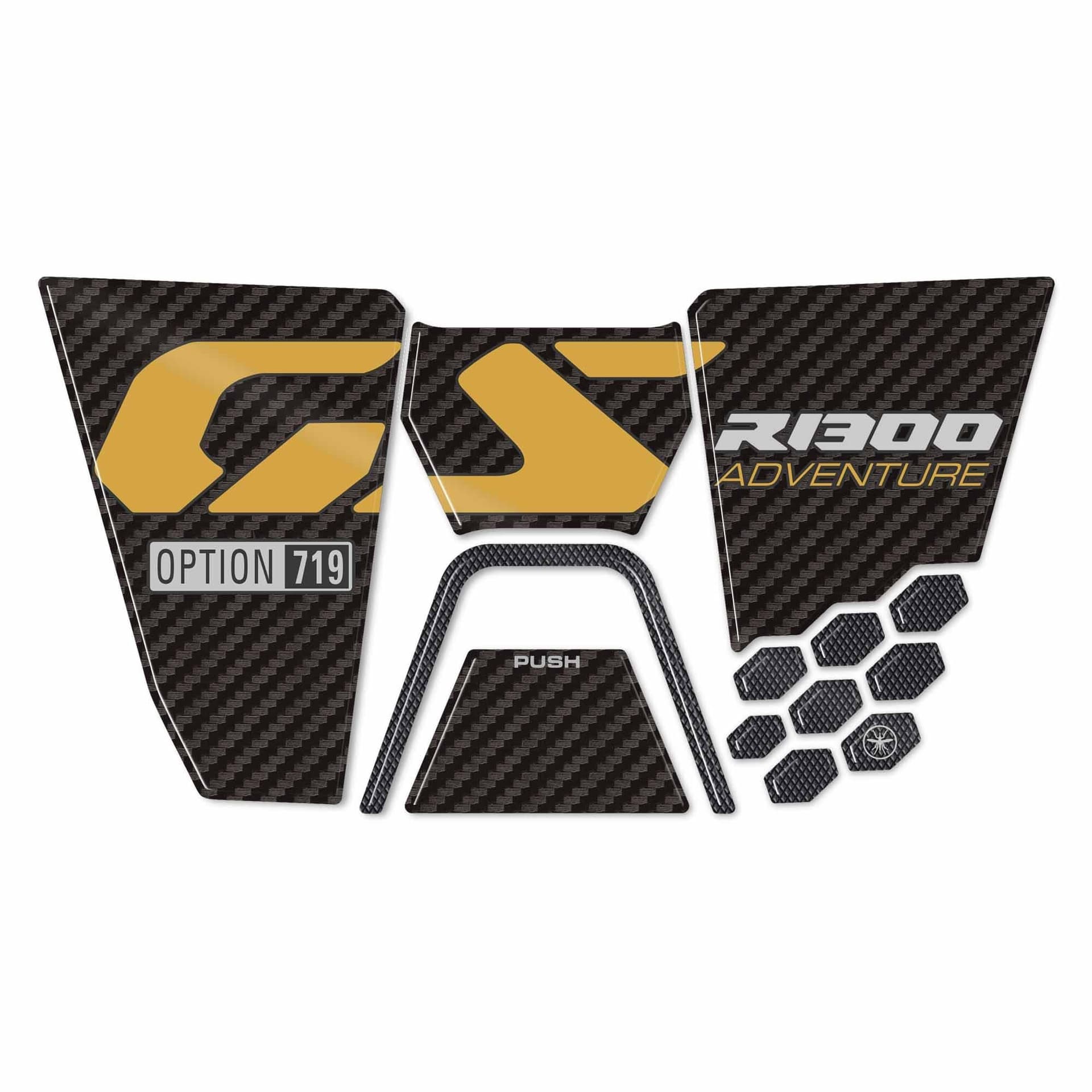 Adesivo 3D Sportellino Serbatoio compatibile con BMW R1300GS Adventure - 18