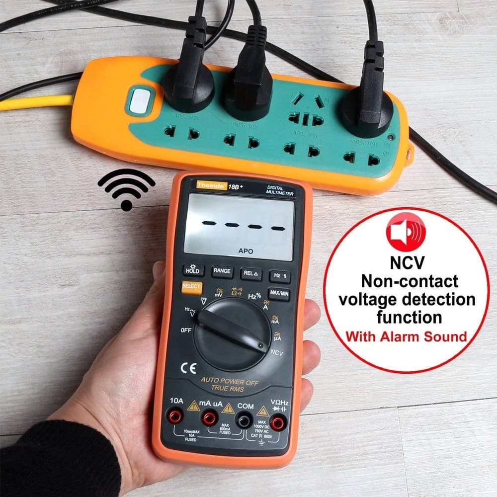 MULTIMETRO DIGITALE RETROILLUMINATO MULTI-TEST TESTER TENSIONE ELETTRONICO AUTOMATICO - 5