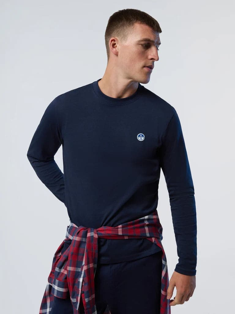 North Sails T-shirt uomo manica lunga in T-shirt Broadway Red - Barletta, commercioVirtuoso.it