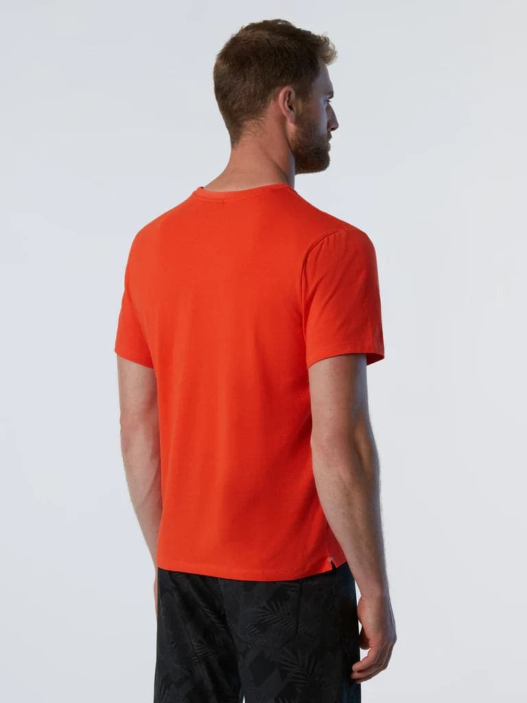 North Sails T-shirt uomo con patch North Tech in T-shirt Broadway Red - Barletta, commercioVirtuoso.it