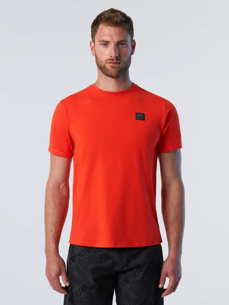 North Sails T-shirt uomo con patch North Tech in T-shirt Broadway Red - Barletta, commercioVirtuoso.it