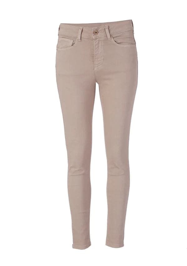 Fracomina Pantalone donna Jeans slim con effetto push up in denim colorato in Jeans Broadway Red - Barletta, commercioVirtuoso.it