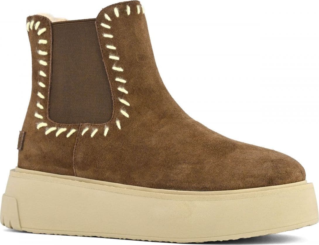 Colors of California Beatle boot wool stitching scarpe donna in Stivali Broadway Red - Barletta, commercioVirtuoso.it