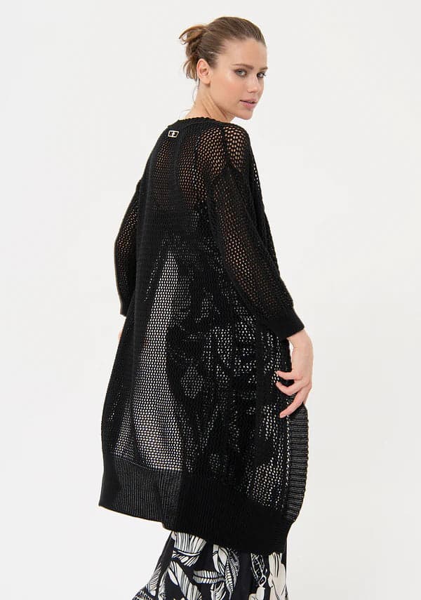 Fracomina knitted cardigan black maglia donna in Cardigan Broadway Red - Barletta, commercioVirtuoso.it