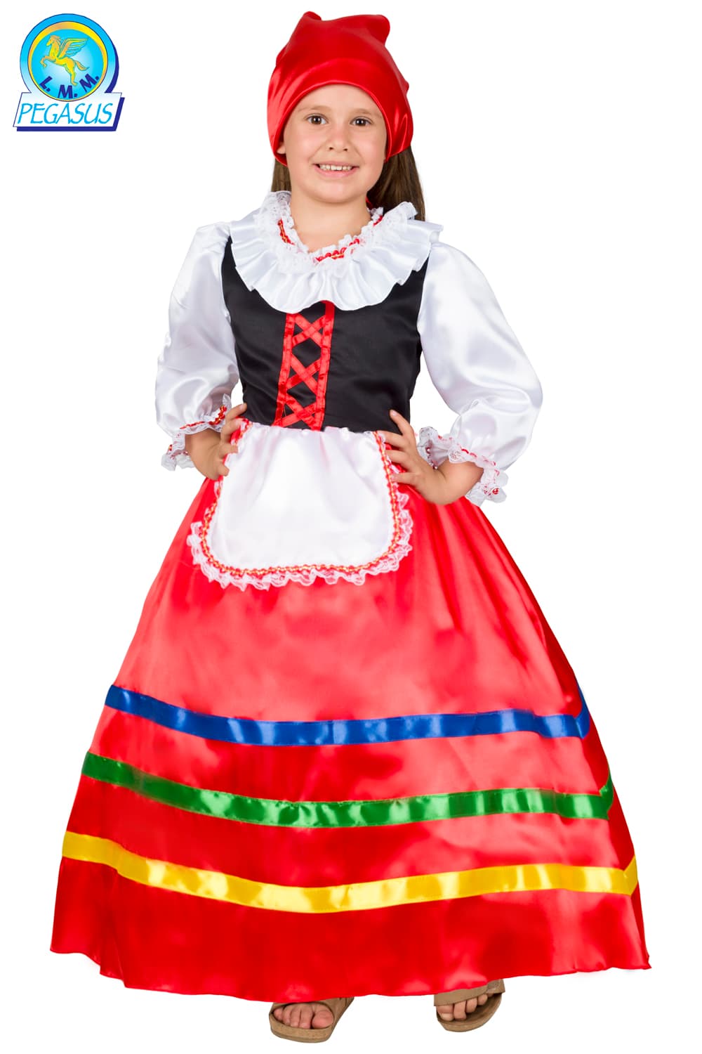 COSTUME CARNEVALE TARANTELLA PICCOLA - PEGASUS 0709 - 4