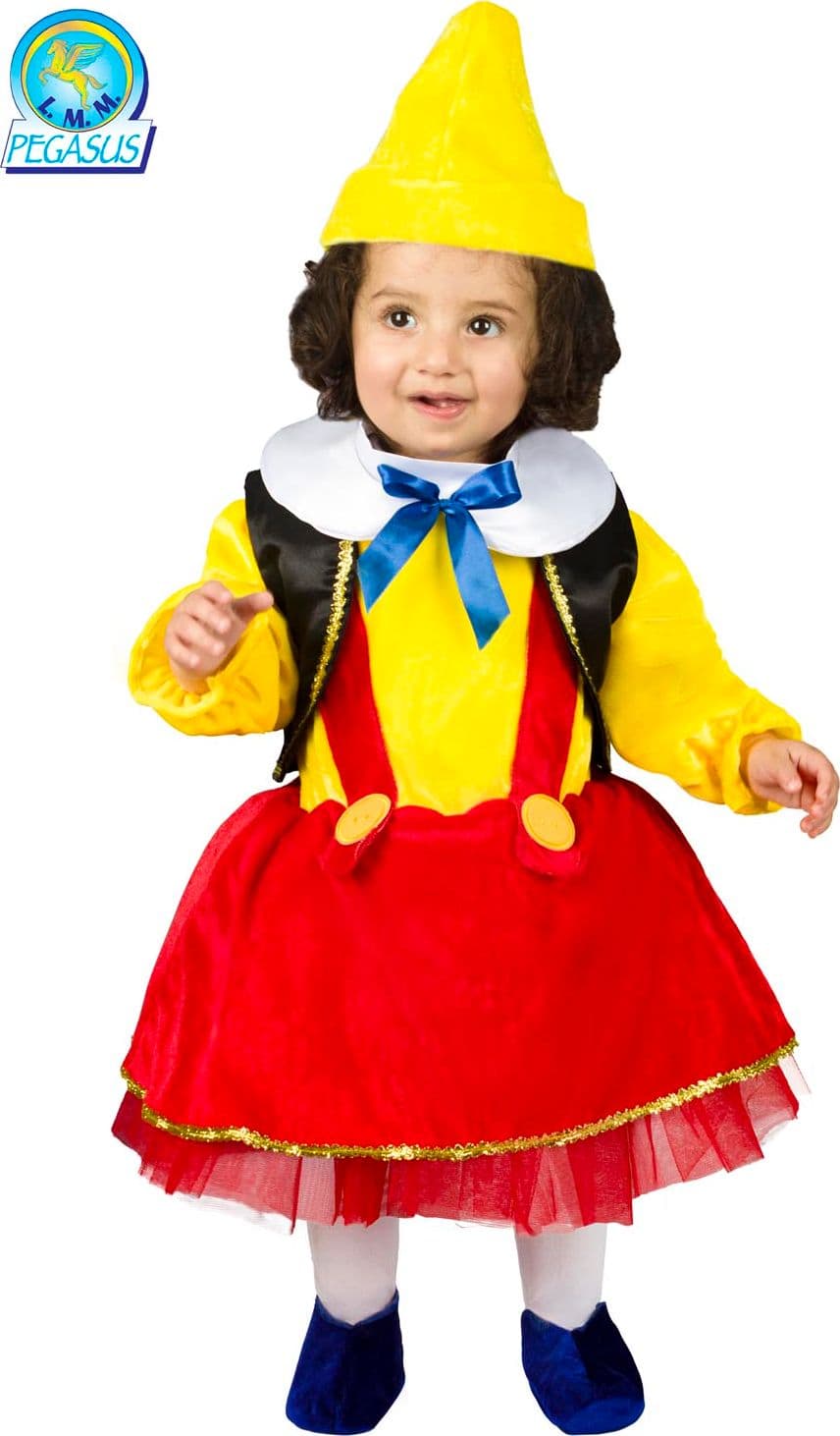 COSTUME CARNEVALE PINOCCHIO NEONATA - PEGASUS 5650 - 2