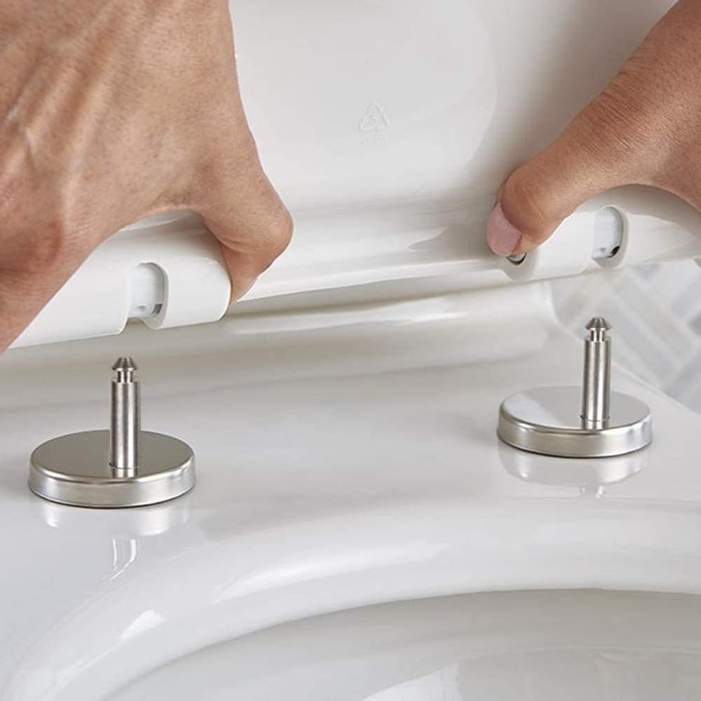 CERNIERE PER WC SUPPORTI COPRIWATER UNIVERSALI CON CHIUSURA SOFT AMMORTIZZATA 79573 - 6